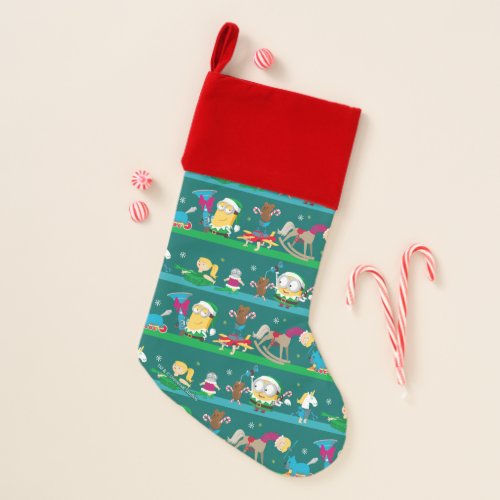 Despicable Me  Christmas Elf Toys Pattern Christmas Stocking