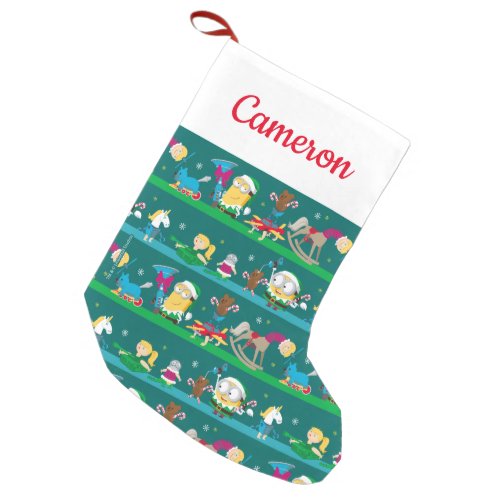 Despicable Me  Christmas Elf Toys Pattern Small Christmas Stocking