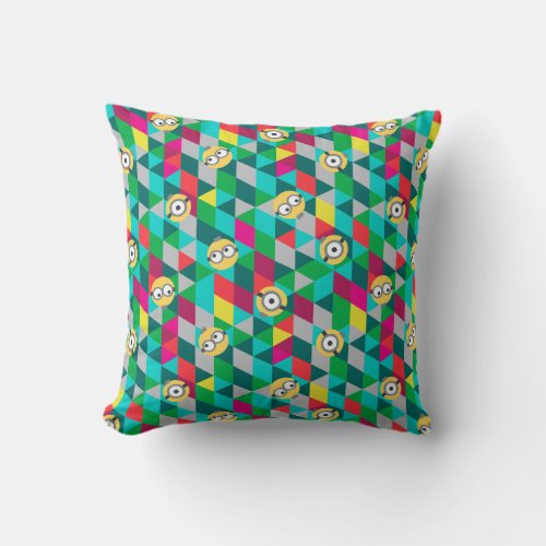 Despicable Me  Christmas Geometric Pattern Throw Pillow
