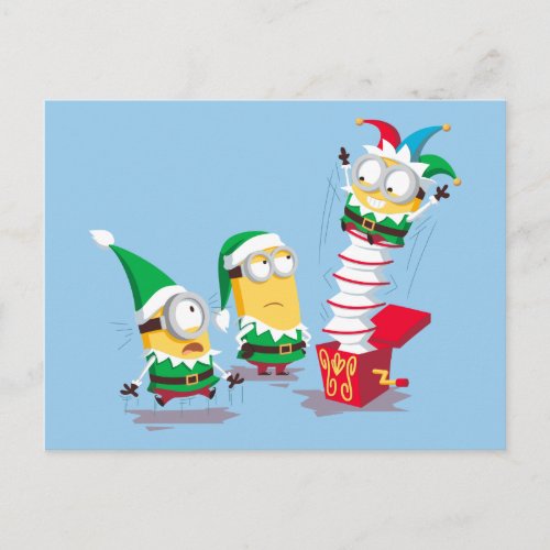 Despicable Me  Christmas Jack_In_The_Box Postcard