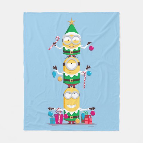 Despicable Me  Christmas Minion Pyramid Fleece Blanket