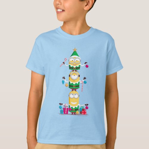 Despicable Me  Christmas Minion Pyramid T_Shirt