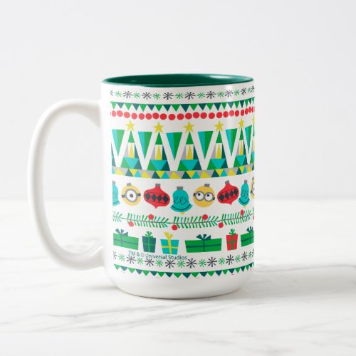 Despicable Me  Christmas Ornament Pattern Two_Tone Coffee Mug