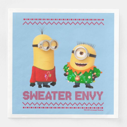 Despicable Me  Christmas Sweater Envy Paper Dinner Napkins
