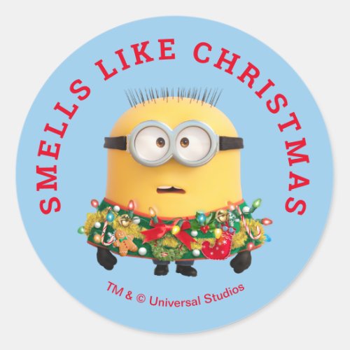 Despicable Me  Christmas Sweater Jerry Classic Round Sticker