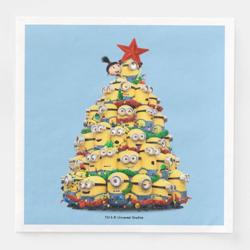 Despicable Me  Christmas Tree Paper Dinner Napkins