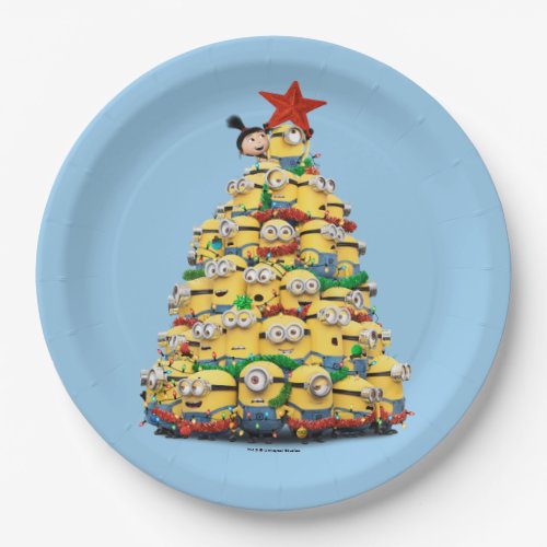 Despicable Me  Christmas Tree Paper Plates