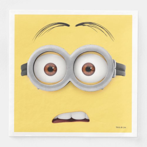 Despicable Me  Dave Face Paper Dinner Napkins