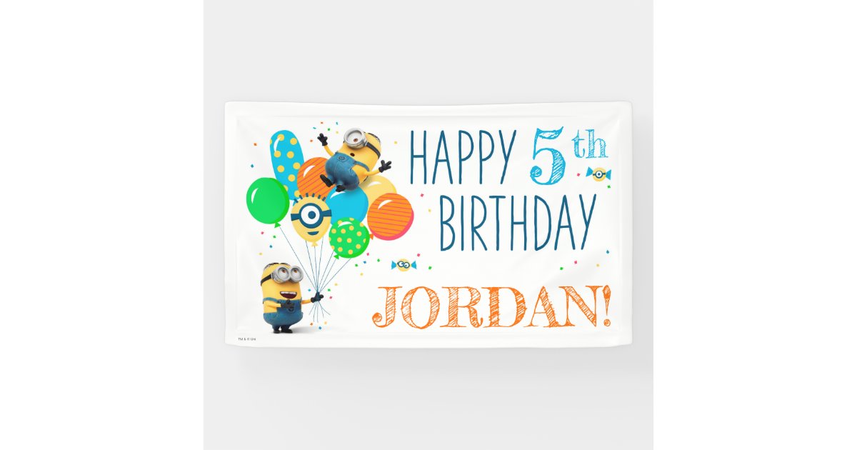 despicable me birthday banner