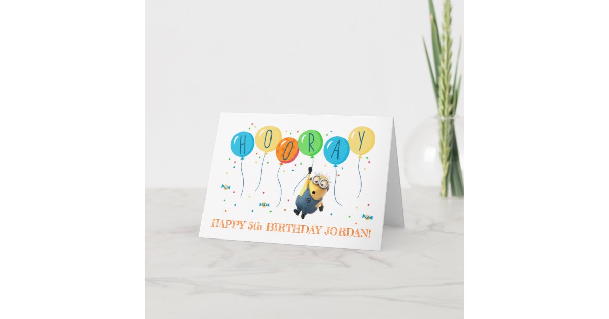 Minions Birthday Card Bob Minion Card Card for Best 