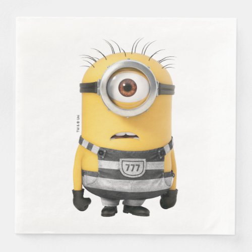 Despicable Me  Minion Carl in Jail Paper Dinner Napkins