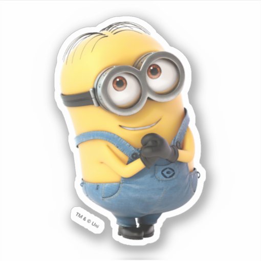 Despicable Me | Minion Dave Happy Sticker | Zazzle