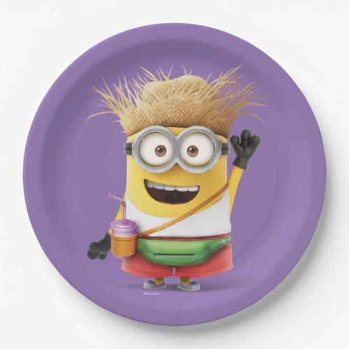 Despicable Me  Minion Dave on Vacation Paper Plates