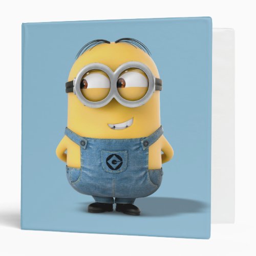 Despicable Me  Minion Dave Smiling 3 Ring Binder