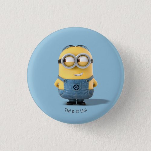 Despicable Me  Minion Dave Smiling Button