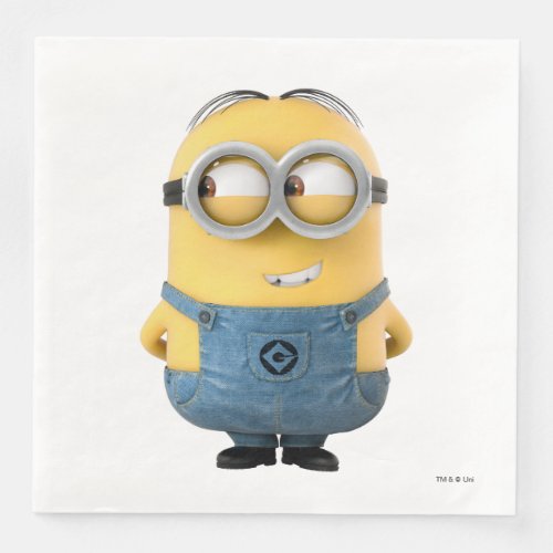 Despicable Me  Minion Dave Smiling Paper Dinner Napkins