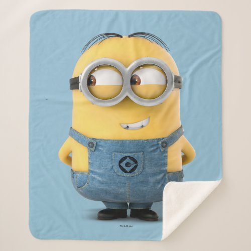 Despicable Me  Minion Dave Smiling Sherpa Blanket