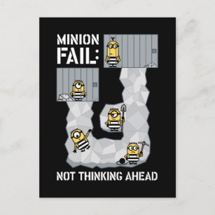 Despicable Me   Minion Fail: Not Thinking Ahead Postcard