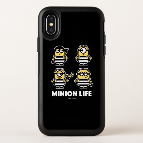 Despicable Me  Minion Life in Jail OtterBox Symmetry iPhone X Case