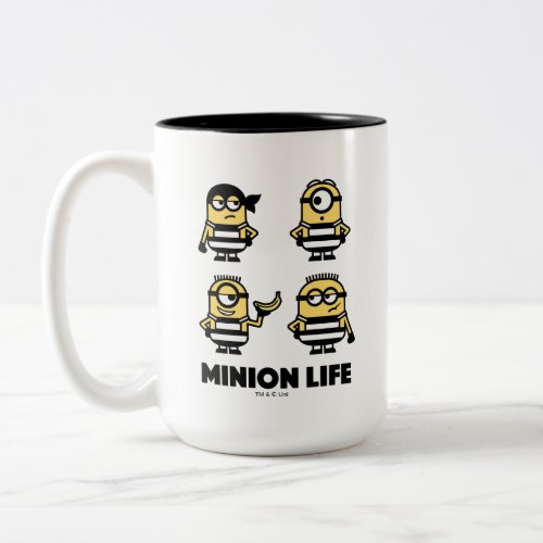 Despicable Me  Minion Life in Jail Two_Tone Coffee Mug