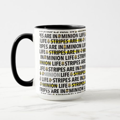 Despicable Me  Minion Life Text Pattern Mug