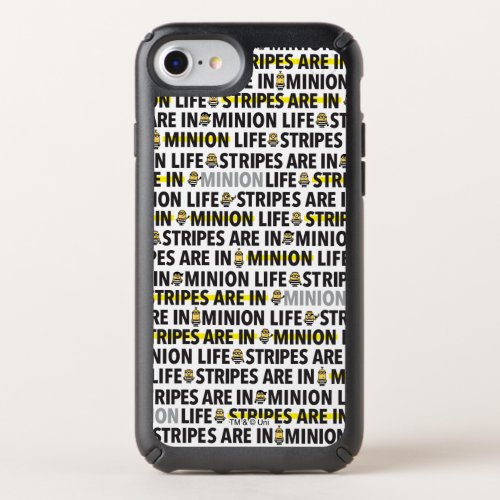 Despicable Me  Minion Life Text Pattern Speck iPhone SE876s6 Case