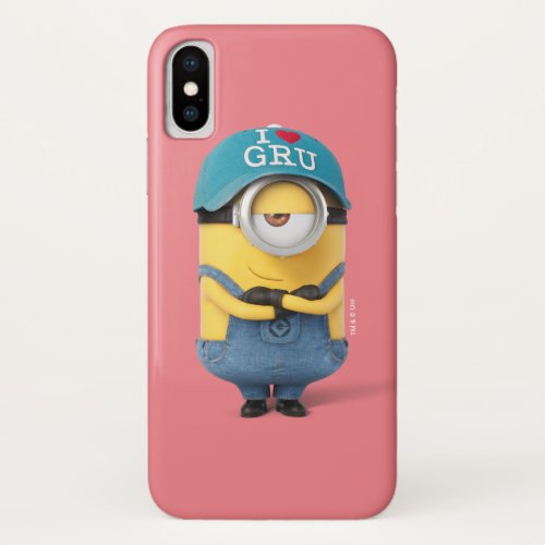 Despicable Me  Minion Mel _ I Love Gru iPhone X Case