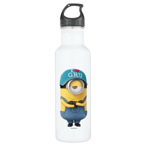 Despicable Me  Minion Mel _ I Love Gru Stainless Steel Water Bottle