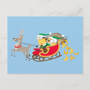 Despicable Me   Minion Santa's Sleigh Postcard