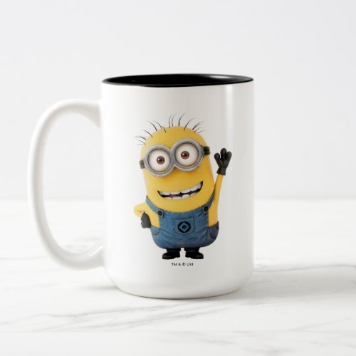 Despicable Me  Minion Tom Waving Two_Tone Coffee Mug