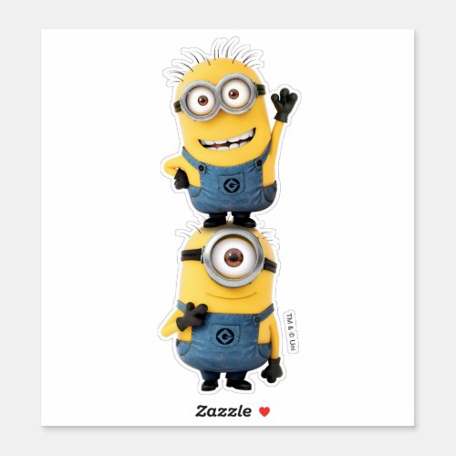 Despicable Me  Minions Carl  Tom Stacked Sticker