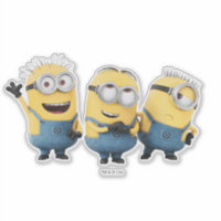 Minions sticker set shiny stickers 2 Sheets NEW