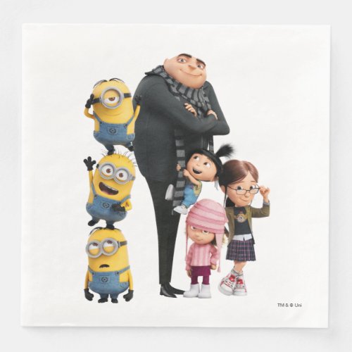 Despicable Me  Minions Gru  Girls Paper Dinner Napkins