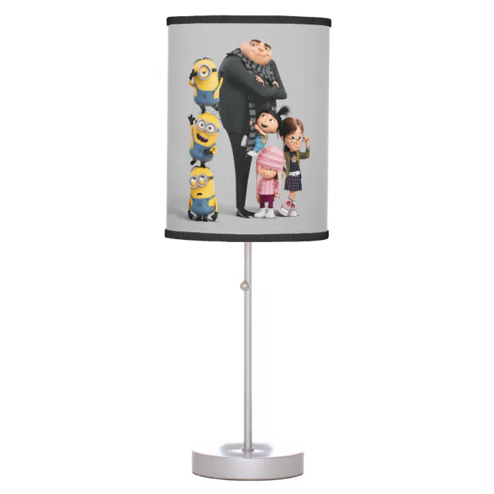 Despicable Me Minions Gru Girls Table Lamp Zazzle Com