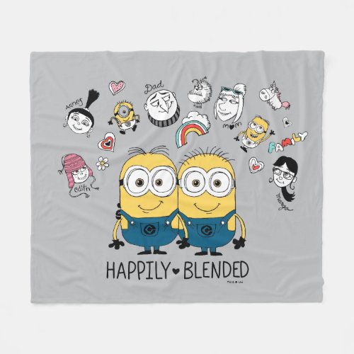Despicable Me  Minions Happily Blended Fleece Blanket