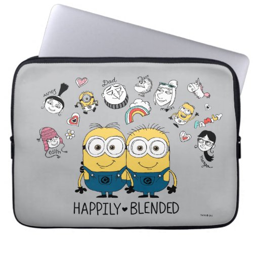Despicable Me  Minions Happily Blended Laptop Sleeve