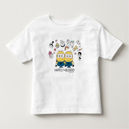 Despicable Me  Minions Happily Blended Toddler T_shirt