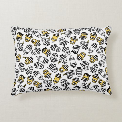 Despicable Me  Minions in Jail Pattern Accent Pillow