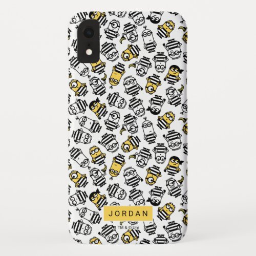 Despicable Me  Minions in Jail Pattern iPhone XR Case