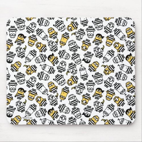 Despicable Me  Minions in Jail Pattern Mouse Pad