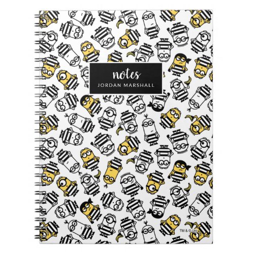 Despicable Me  Minions in Jail Pattern Notebook