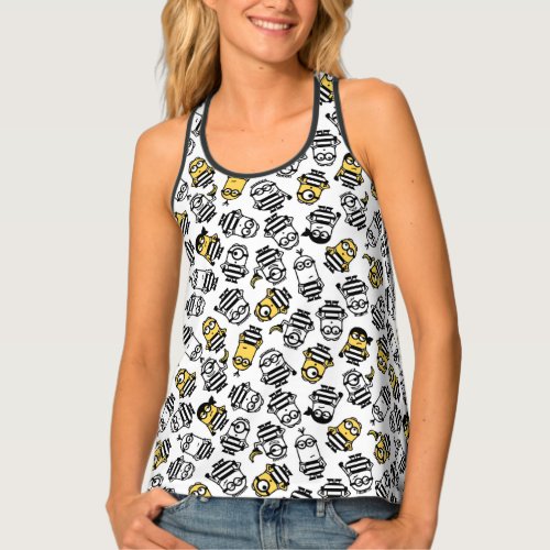 Despicable Me  Minions in Jail Pattern Tank Top