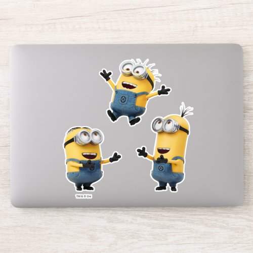 Despicable Me  Minions Jumping Sticker
