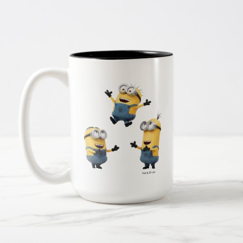 Despicable Me  Minions Jumping Two_Tone Coffee Mug