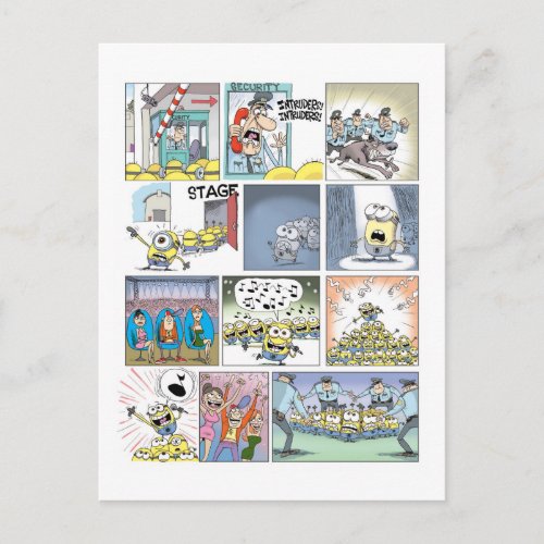 Despicable Me  Minions On State Comic Postcard