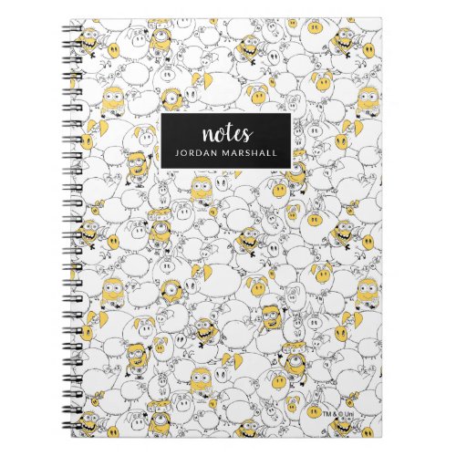 Despicable Me  Minions  Pig Pattern Notebook