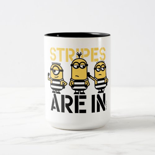 Despicable Me  Minions Stripes are In Two_Tone Coffee Mug