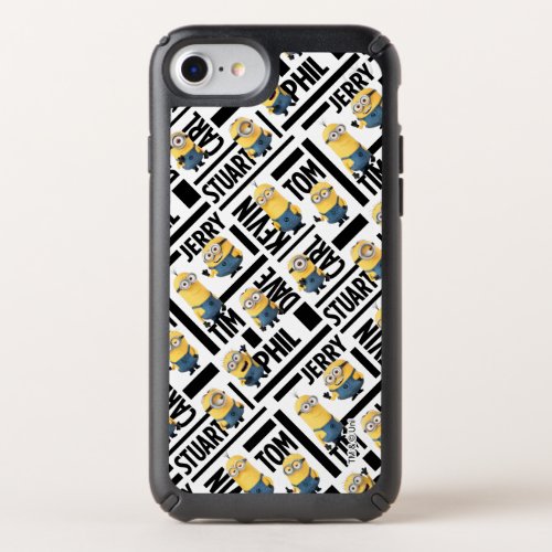 Despicable Me  Minions with Names Pattern Speck iPhone SE876s6 Case