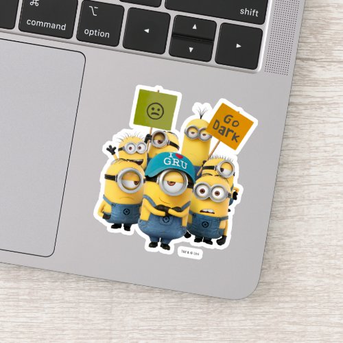 Despicable Me  Minions with Signs Sticker