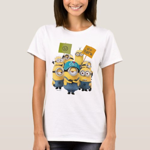 Despicable Me  Minions with Signs T_Shirt